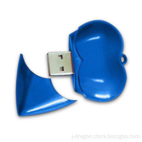 Heart-shaped USB Flash Drive, Ideal for Promotional Gifts, Available in Red, Blue and Pink
